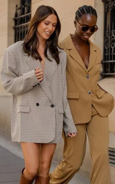 Showpo | Mhina Blazer Vest - Relaxed Button Up Blazer Vest in Toffee