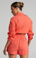 Showpo | Terah High Waisted Short in Oxy Fire Red - 8 (S) | European Summer Outfit