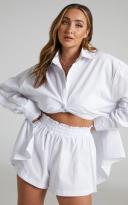 Showpo | Terah High Waisted Short in White - 10 (M) | European Summer Outfit