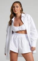 Showpo | Terah High Waisted Short in White - 10 (M) | European Summer Outfit