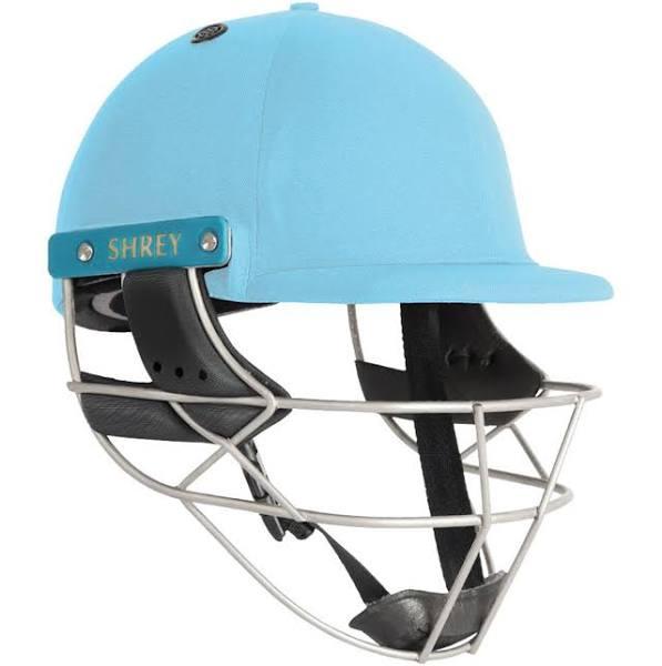Shrey Master Class Air 2.0 Cricket Batting Helmet - Steel - Sky Blue - Senior, Large