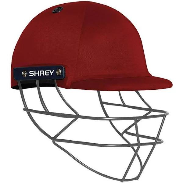 Shrey - Performance 2.0 Mild Steel Cricket Helmet - Maroon - Junior