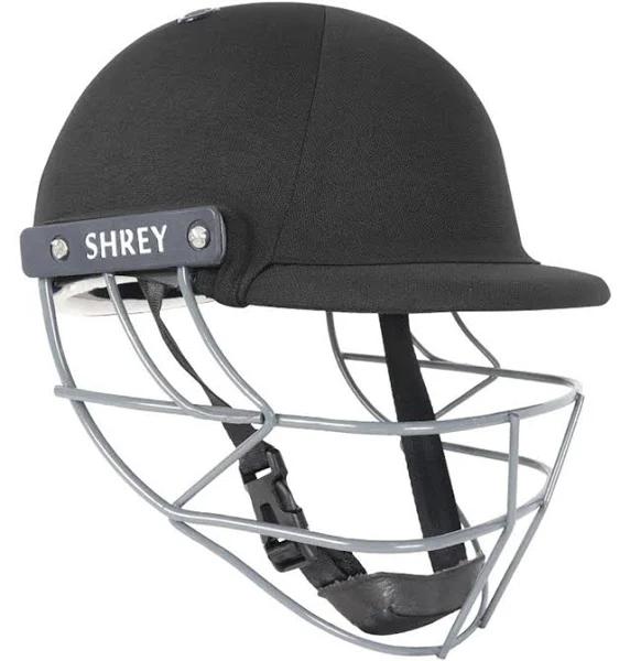 Shrey Performance Cricket Batting Helmet - Steel - Black - Youth