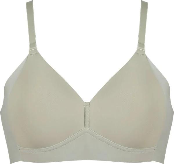 Side Smoothing Soft Cup Wireless Padded Bra, Pale Greenshield / 14D by Naturana