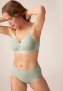Side Smoothing Soft Cup Wireless Padded Bra, Pale Greenshield / 16A by Naturana