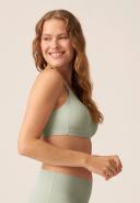 Side Smoothing Soft Cup Wireless Padded Bra, Pale Greenshield / 16A by Naturana