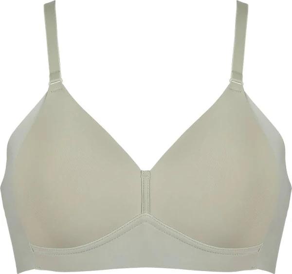 Side Smoothing Soft Cup Wireless Padded Bra, Pale Greenshield / 16A by Naturana