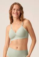 Side Smoothing Soft Cup Wireless Padded Bra, Pale Greenshield / 20D by Naturana