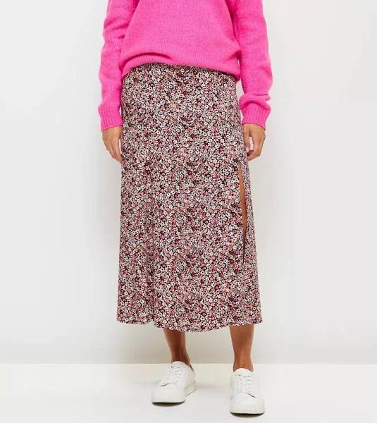 Side Split Midi Skirt - Lily Loves