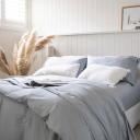 Sienna Living Bamboo Cotton 400 Thread Count Sheet Set - Double / Pearl Blue