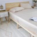 Sienna Living Bamboo Cotton 400 Thread Count Sheet Set - Double / Pearl Blue