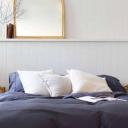 Sienna Living Bamboo Cotton | Charcoal | Quilt Cover and Fitted Sheet | Super King