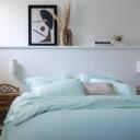 Sienna Living Bamboo Cotton | Silver | Quilt Cover and Fitted Sheet | Double
