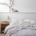 Sienna Living Bamboo Cotton | Silver | Quilt Cover and Fitted Sheet | Double