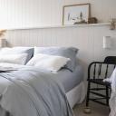 Sienna Living Bamboo Egyptian Cotton Fitted Sheet, Double / Blush