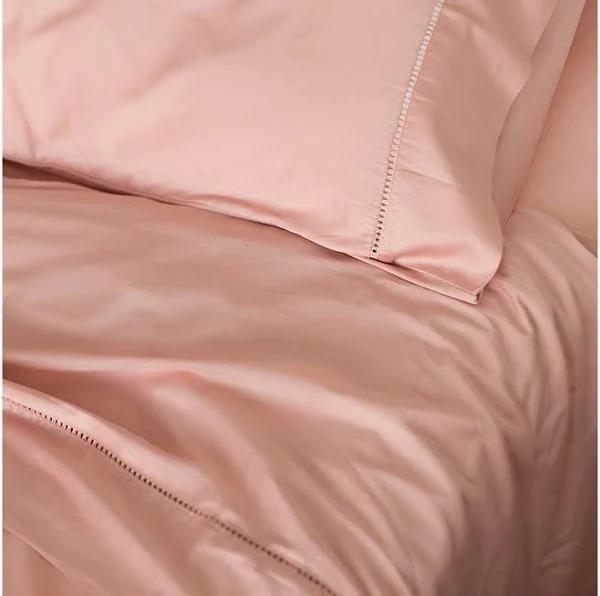 Sienna Living Bamboo Egyptian Cotton Fitted Sheet, Double / Blush