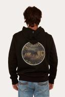 Signature Bull Mens Pullover Hoodie - Black/Camo XS / Black/Camo