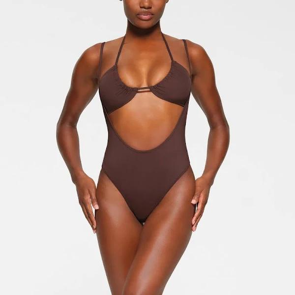 Signature Swim Open Bust One Piece | Cocoa