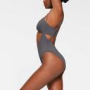 Signature Swim Open Bust One Piece | Gunmetal