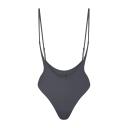 Signature Swim Open Bust One Piece | Gunmetal