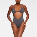 Signature Swim Open Bust One Piece | Gunmetal