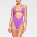 Signature Swim Open Bust One Piece | Violet