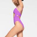Signature Swim Open Bust One Piece | Violet