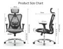 Sihoo M57 Ergonomic Office Chair With Built-in Footrest Black Mesh