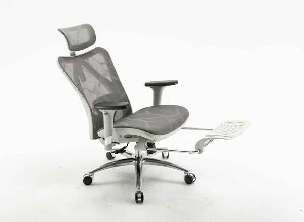 Sihoo M57 Ergonomic Office Chair With Built-in Footrest Black Mesh