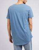 Silent Theory Men's Acid Tail Tee Washed Blue | Size XXL
