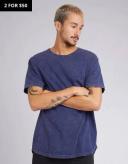 Silent Theory Men's Acid Tail Tee Washed Blue | Size XXL