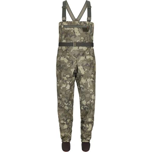 Simms Tributary Stockingfoot Wader MS 9-11 / Regiment Camo Olive Drab