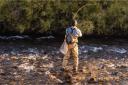 Simms Tributary Stockingfoot Wader S 7-8 / Regiment Camo Olive Drab