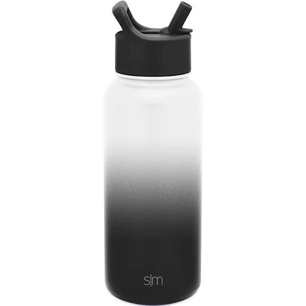 Simple Modern 32 oz Summit Water Bottle With Straw Lid - Gifts For Men & Women Hydro Vacuum Insulated Tumbler Flask Double Wall Liter - 18/8