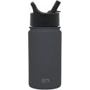 Simple Modern 415 ml Summit Kids Water Bottle With Straw Lid -Travel Hydro Vacuum Insulated Flask Double Wall Liter - 18/8 Stainless Steel -Blush