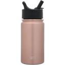 Simple Modern 415 ml Summit Kids Water Bottle With Straw Lid -Travel Hydro Vacuum Insulated Flask Double Wall Liter - 18/8 Stainless Steel -Blush