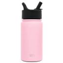 Simple Modern 415 ml Summit Kids Water Bottle With Straw Lid -Travel Hydro Vacuum Insulated Flask Double Wall Liter - 18/8 Stainless Steel -Blush