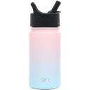 Simple Modern 415ml Summit Kids Water Bottle With Straw Lid - Travel Hydro Vacuum Insulated Flask Double Wall Liter - 18/8 Stainless Steel Ombre: