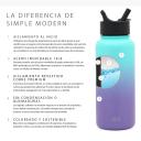 Simple Modern 415ml Summit Kids Water Bottle With Straw Lid - Travel Hydro Vacuum Insulated Flask Double Wall Liter - 18/8 Stainless Steel Ombre: