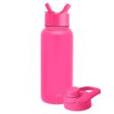 Simple Modern Water Bottle With Straw Lid Vacuum Insulated Stainless Steel Metal Thermos Bottles | Reusable Leak Proof Bpa-free Flask For Gym,