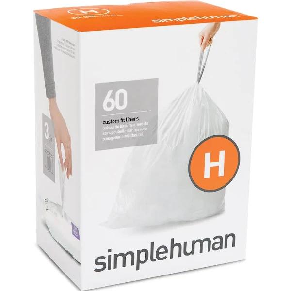 simplehuman Code H Custom Fit Bin Liners 3 x 20pk CW0258