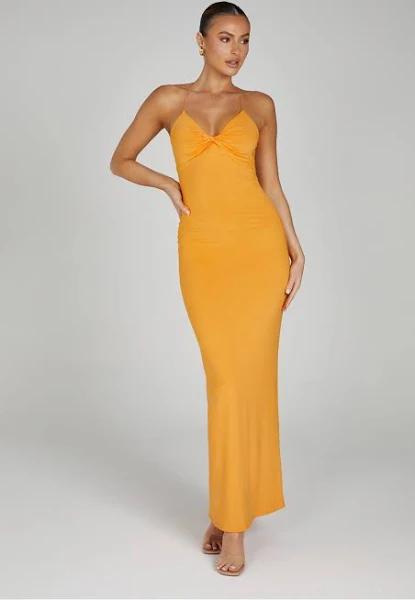 Sinead Twist Maxi Dress | Orange