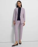 Single-Breasted Blazer in Stretch Wool - Wisteria - 00