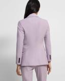 Single-Breasted Blazer in Stretch Wool - Wisteria - 00