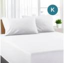 Single Size Light Pink Color Poly Cotton Fitted Sheet + Pillowcase