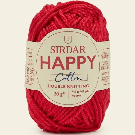 Sirdar Happy Cotton DK 20g - Cherryade 754