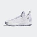 Size 15 Mens-adidas Dame 7 EXTPLY Basketball Shoes White Black H68990