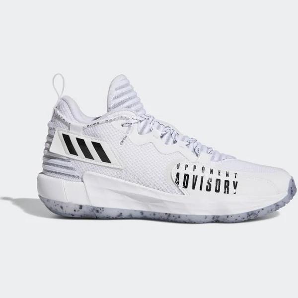 Size 15 Mens-adidas Dame 7 EXTPLY Basketball Shoes White Black H68990