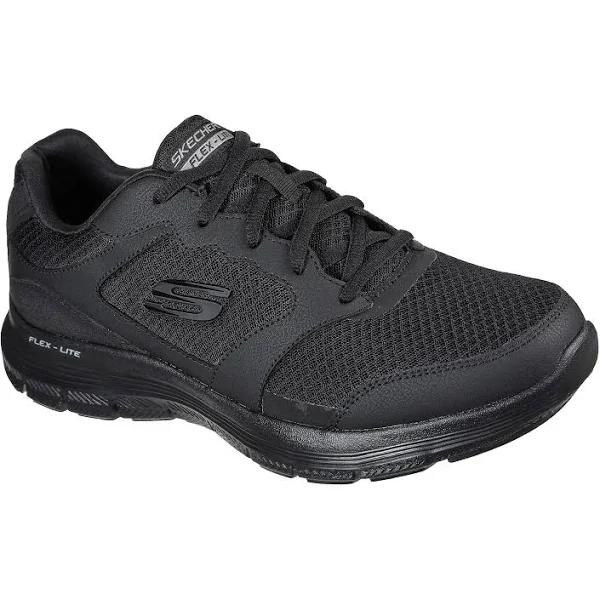 Skechers 232225w Flex Advantage Wide Black Mens Trainers