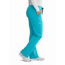 Skechers by Barco Women's Knit Waistband Cargo Scrub Pant - S - Navy